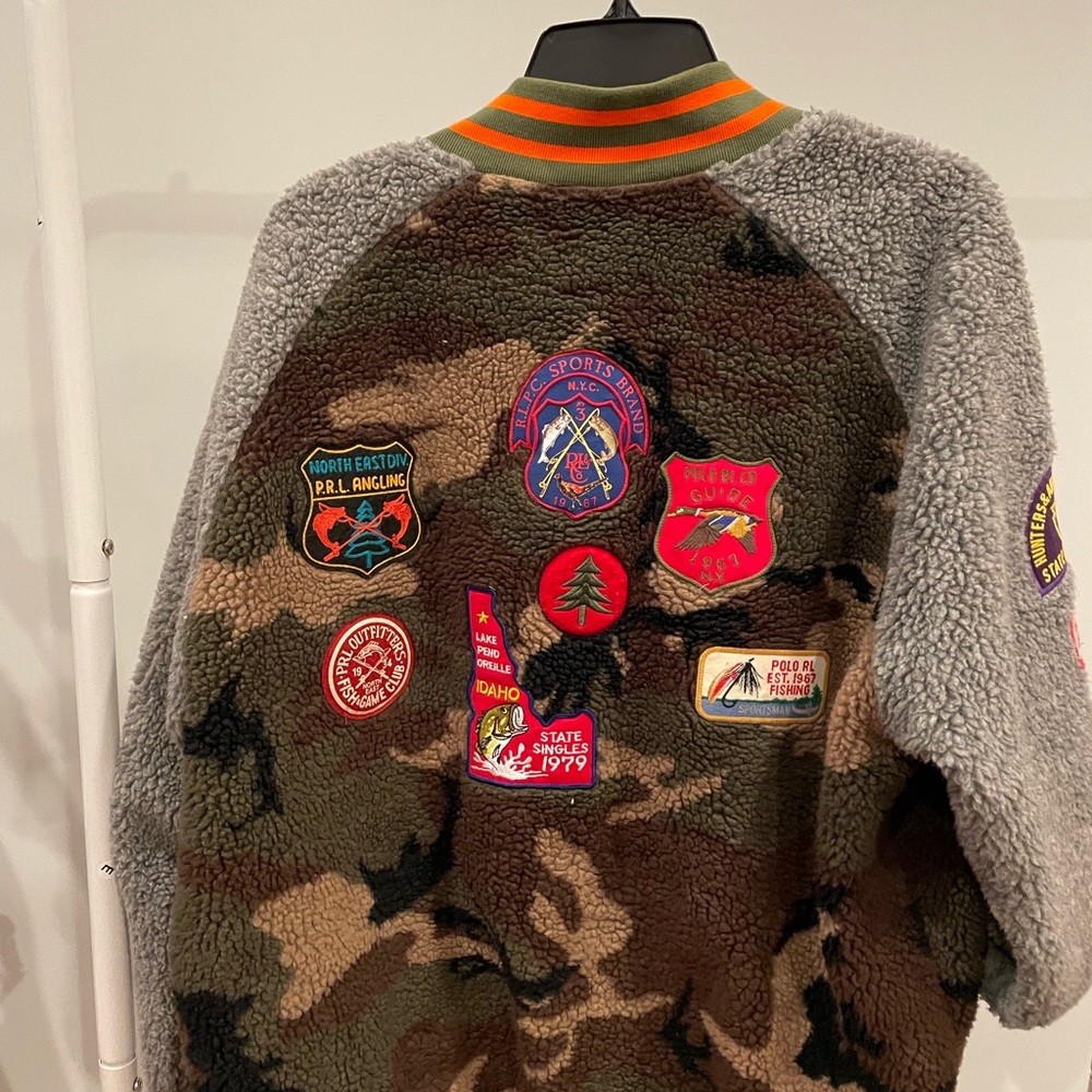 Polo Ralph Lauren Camo Fleece Bomber Jacket